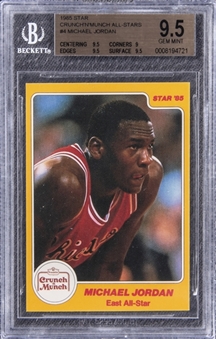 1985-86 Star Crunch N Munch #4 Michael Jordan Rookie Card - BGS GEM MINT 9.5